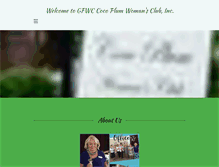 Tablet Screenshot of gfwccocoplumwomansclub.org